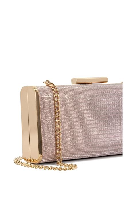 dune gold metallic box clutch bag|dune london gold clutch purse.